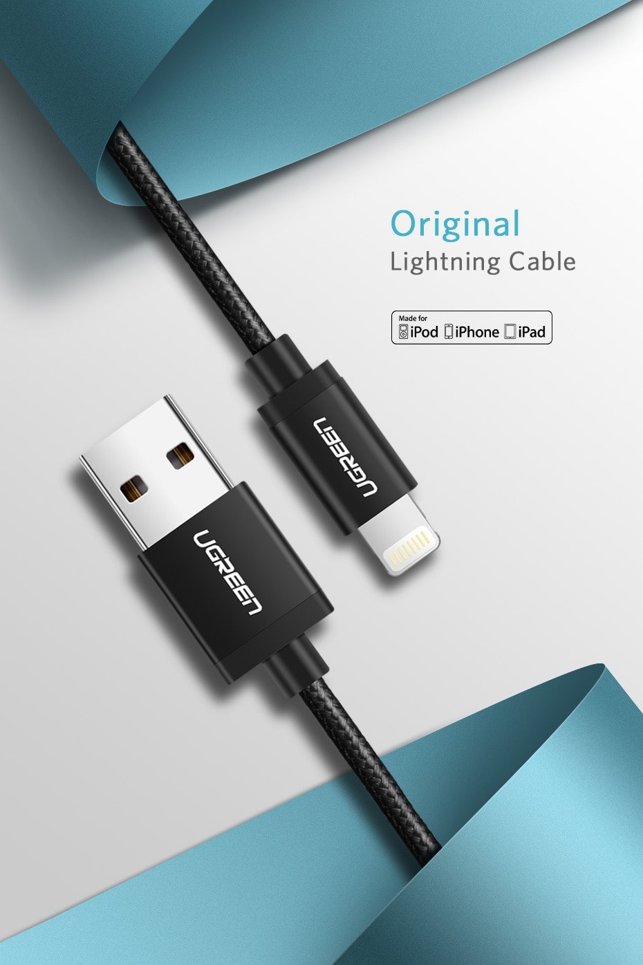 MFi USB-A to Lightning Fast Charge Nylon Cable